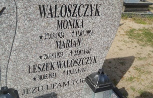 Grób Monika Waloszczyk