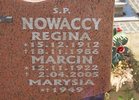 Grób Regina Nowacka