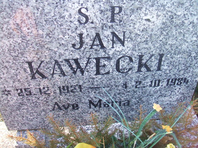 Jan Kawecki 1921 Bledzew - Grobonet - Wyszukiwarka osób pochowanych