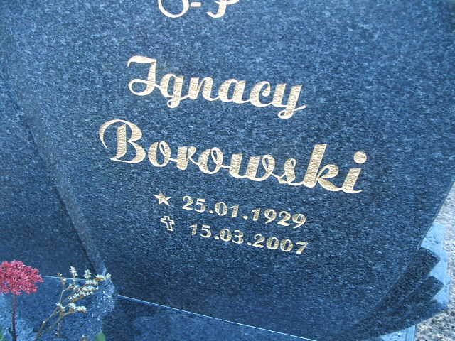 Ignacy Borowski 1929 Bledzew - Grobonet - Wyszukiwarka osób pochowanych