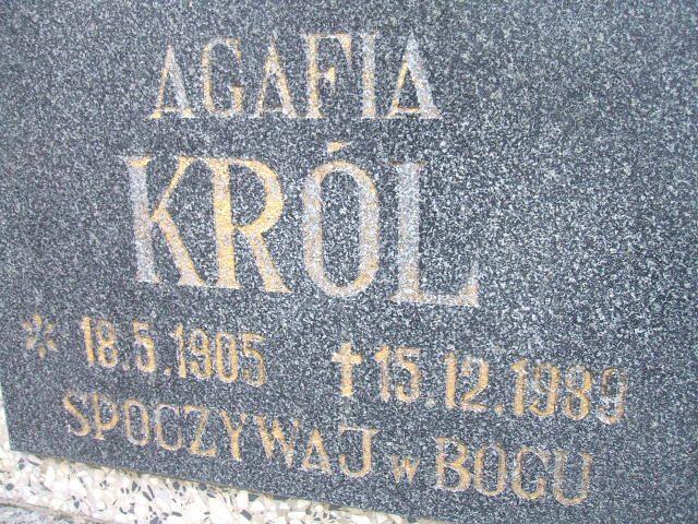 Grób Agafia Król
