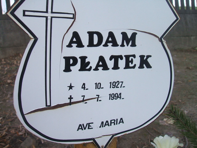 Adam Płatek 1927 Bledzew - Grobonet - Wyszukiwarka osób pochowanych