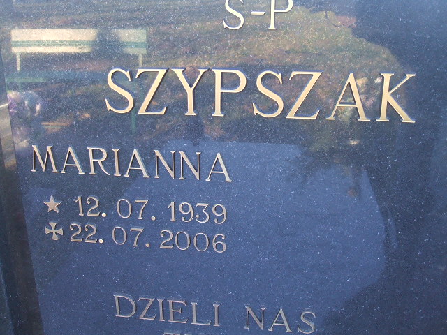 Marianna Szypszak 1939 Bledzew - Grobonet - Wyszukiwarka osób pochowanych