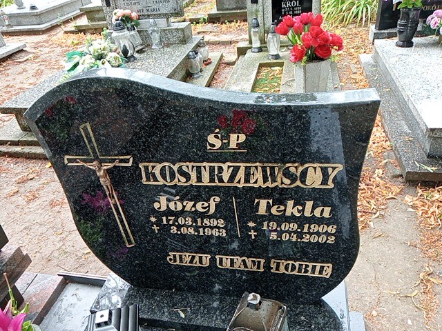 Tekla Kostrzewska 1906 Bledzew - Grobonet - Wyszukiwarka osób pochowanych